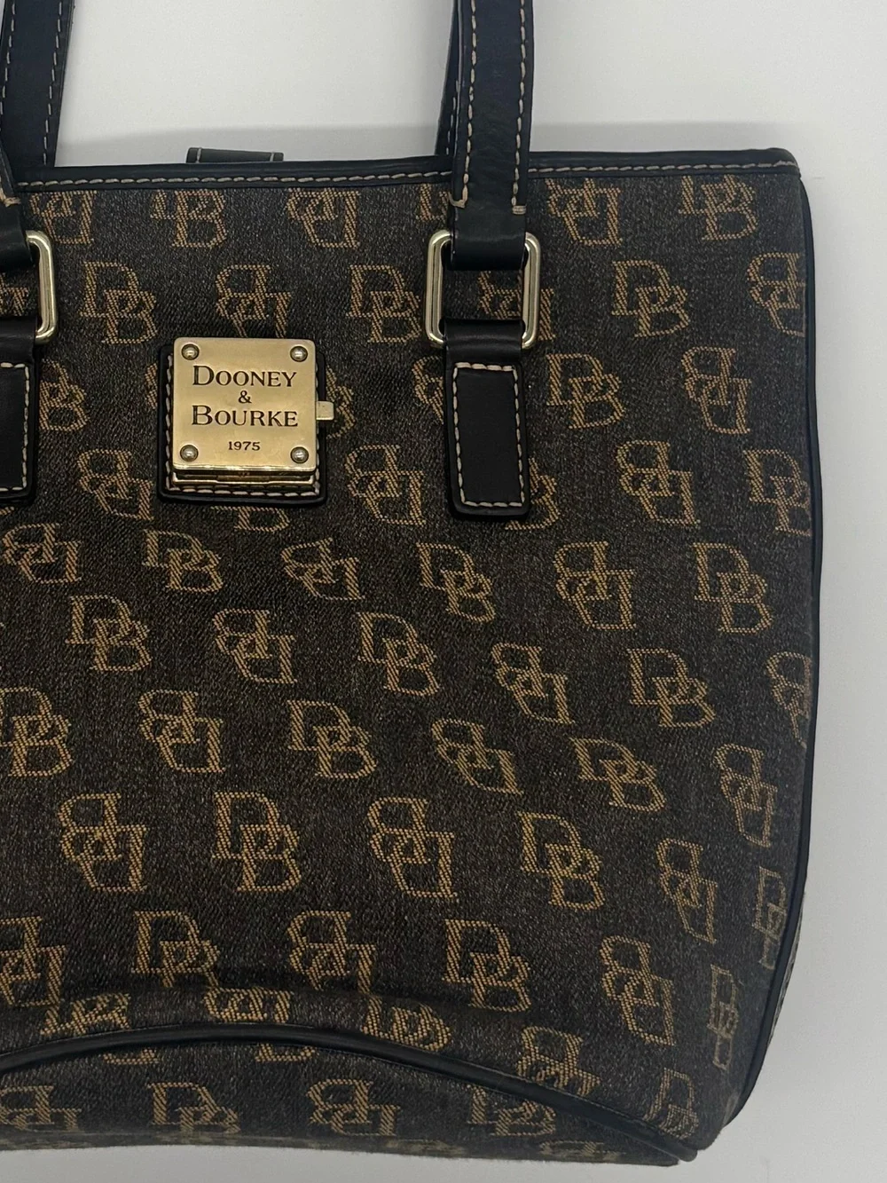 Dooney & Bourke Brown Signature Tote with Wallet